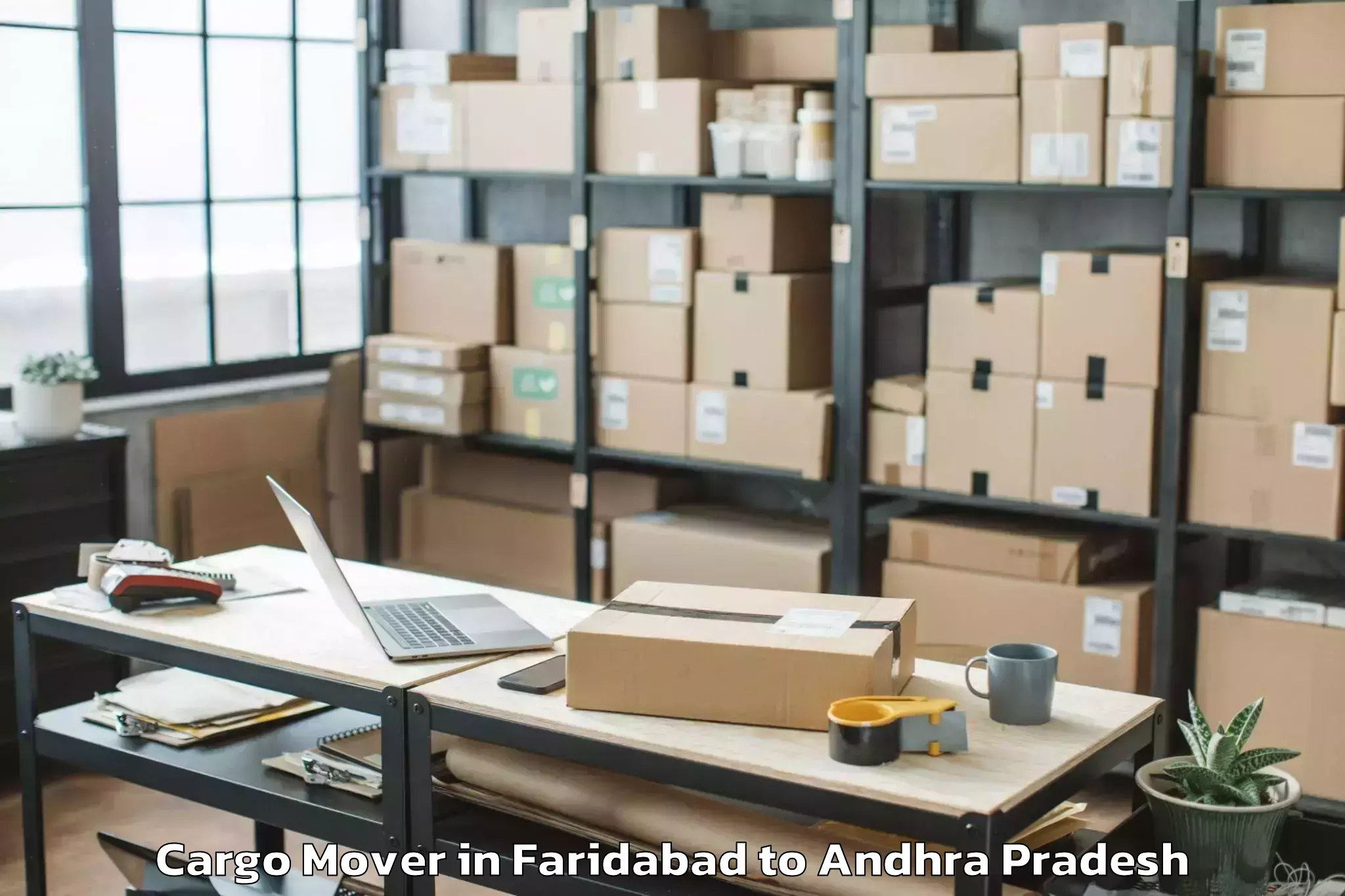 Reliable Faridabad to Amaravati Cargo Mover